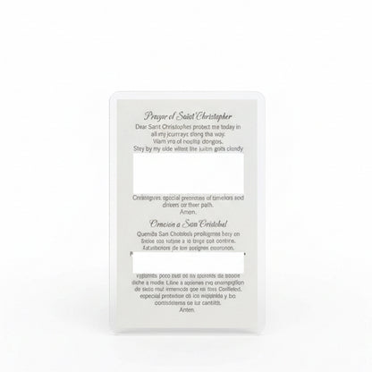 Saint Christopher Prayer Card
