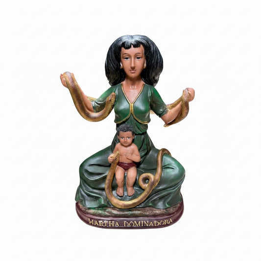 Saint Martha The Dominator Statue 12" | Santa Marta La Dominadora