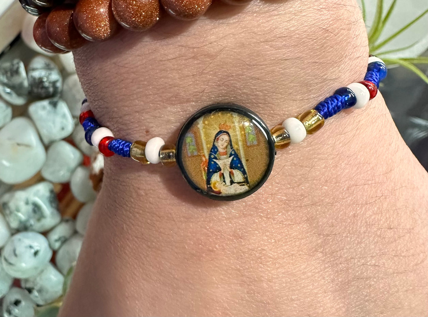 Our Lady of Altagracia Blue Bracelet|Nuestra Sra. De Altagracia pulsera Azul