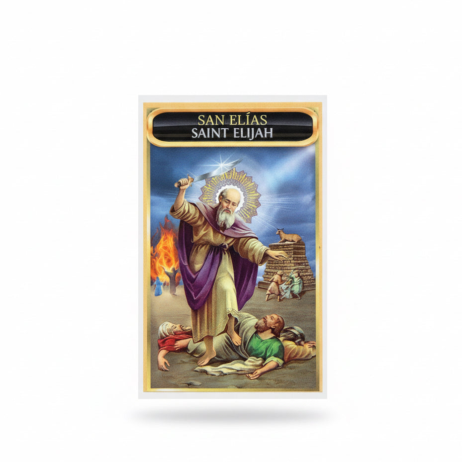 Saint Elijah Prayer Card