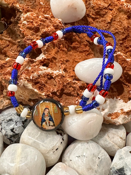 Our Lady of Altagracia Blue Bracelet|Nuestra Sra. De Altagracia pulsera Azul