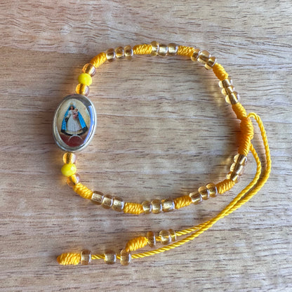 Our Lady of Charity Yellow Bracelet/Caridad Del Cobre Pulsera