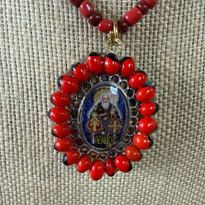 Saint Benedict Amulet Necklace