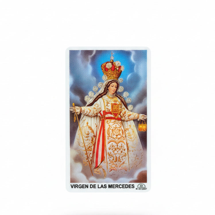Ntra. Sra. De Las Mercedes Tarjeta De Oración