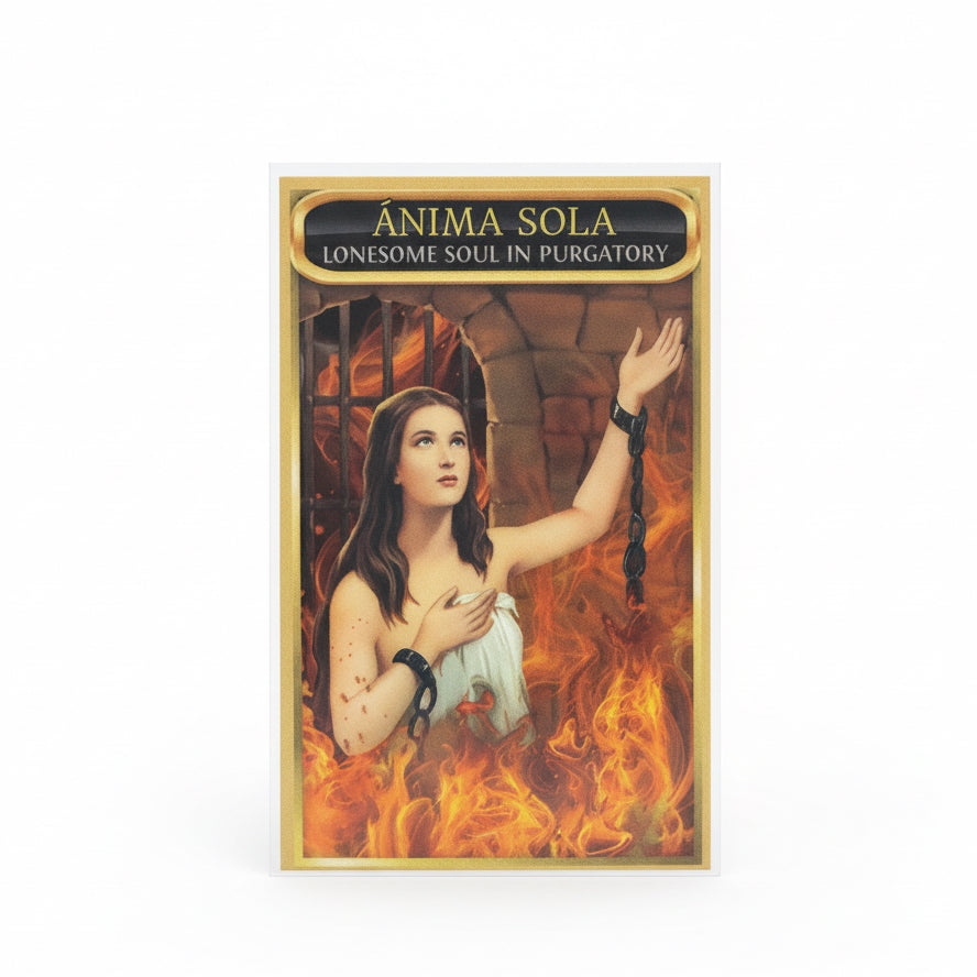 Lonesome Soul In Purgatory Prayer Card