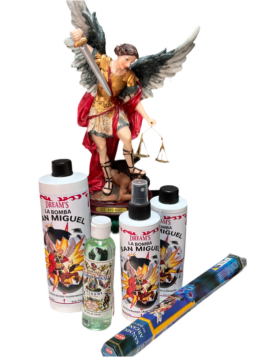Saint Miguel La Bomba Bath | Floor Wash | Air Freshener | Incense | And Florida Water | Cleaning Kit