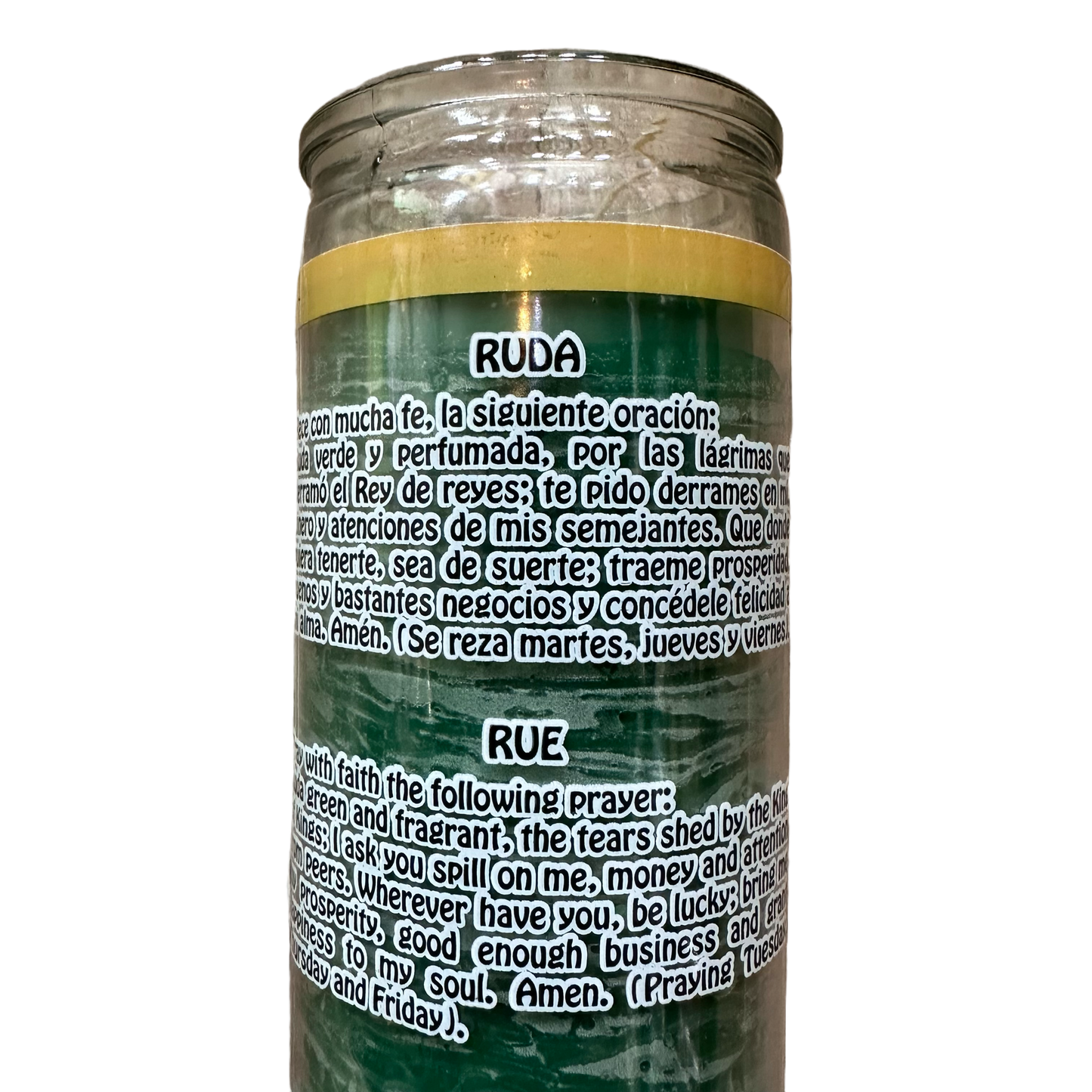 Rue 7 Day Scented Candle | Ruda Veladora Aromática