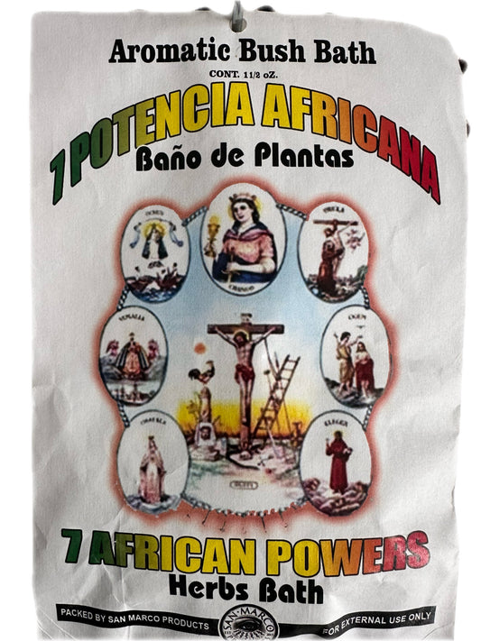 7 African Powers Aromatic Herb Bath | 7 Potencia Africana Baño De Planta