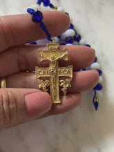 Load and play video in Gallery viewer, Caravacas Cross Glass Rosary Beads
