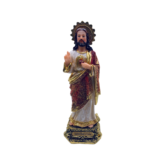 Sacred Heart Of Jesus 8” Statue/Sagrado Corazon De Jesus