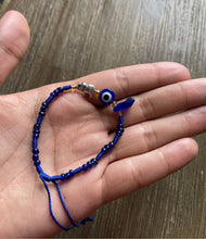 Load image into Gallery viewer, Blue Azabache Bracelet With Charms
