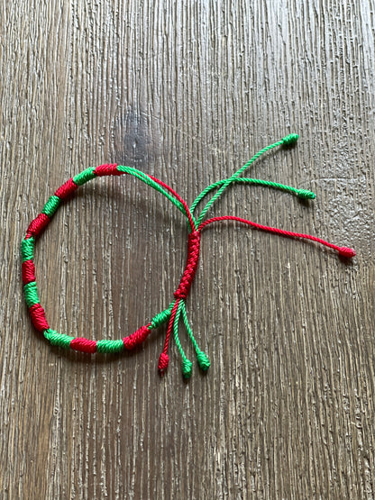 Green and Red Bracelet