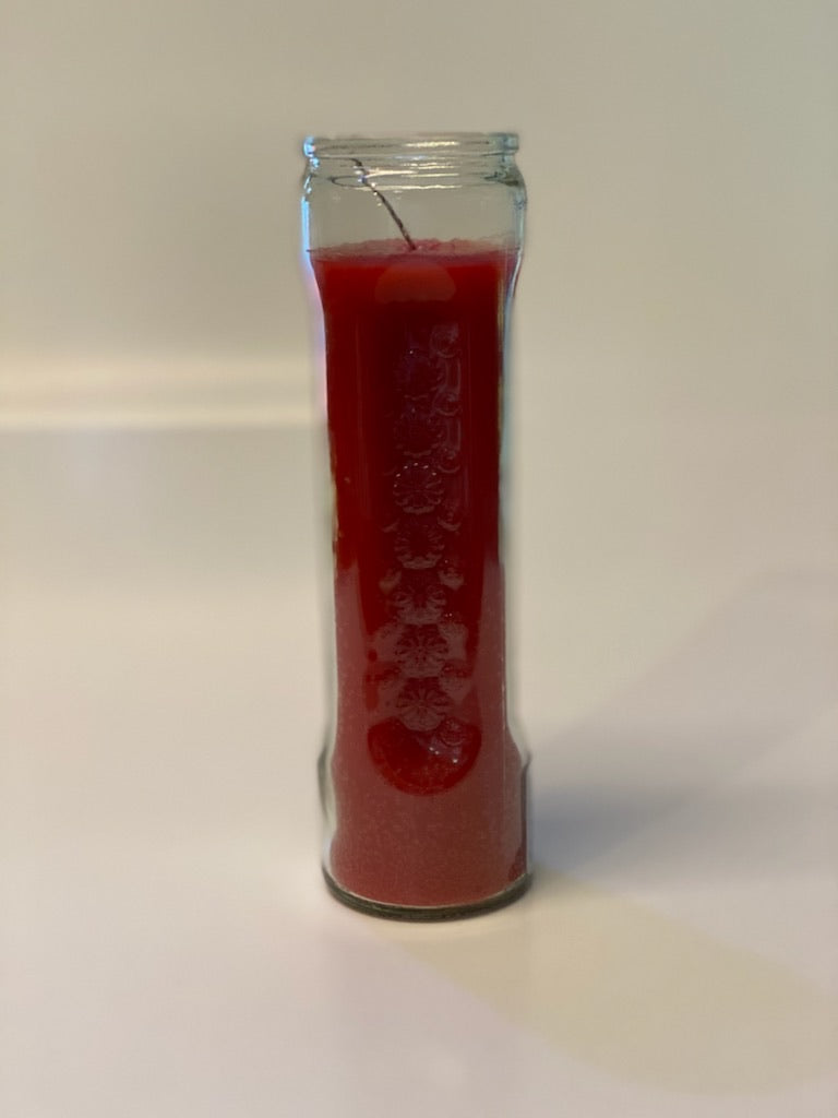 Plain 7 Day Red Candle