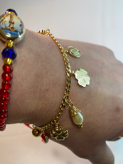 Good Luck Multi-Charm Bracelet