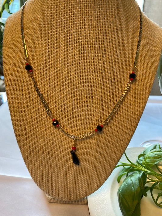 Premium Gold Plated Azabache Necklace