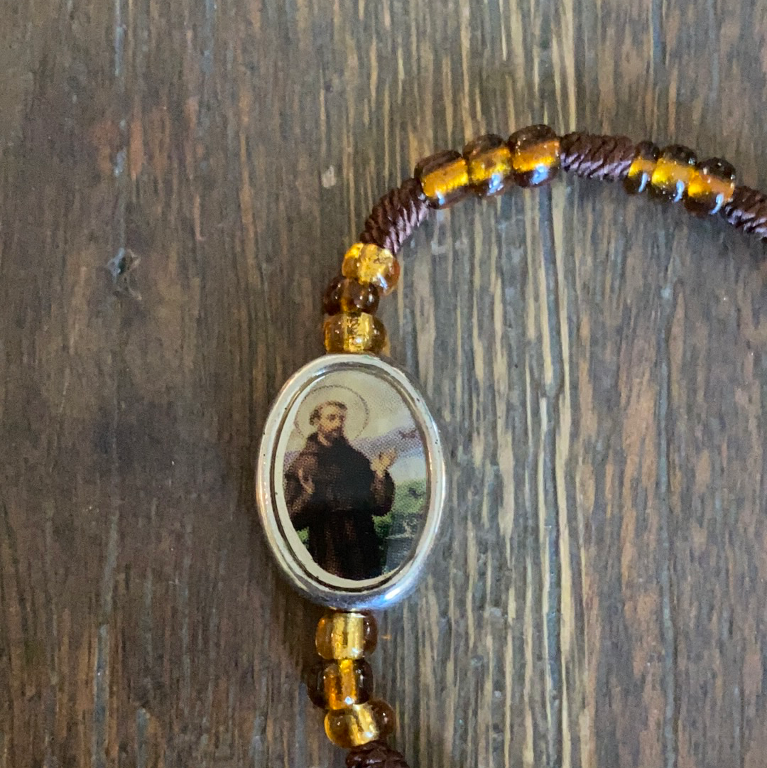 Saint Francis Brown Bracelet