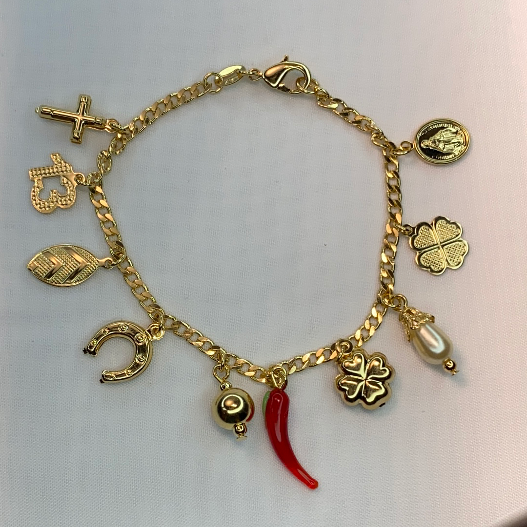 Good Luck Multi-Charm Bracelet