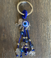 Elephant Evil Eye Charms Keychain