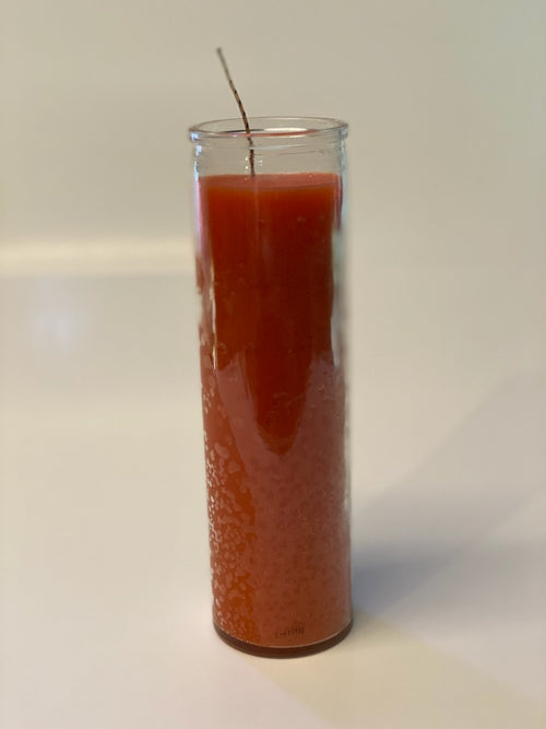 Plain 7 Day Orange Candle