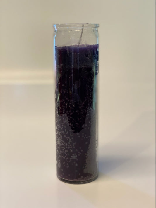 Plain 7 Day Purple Candle