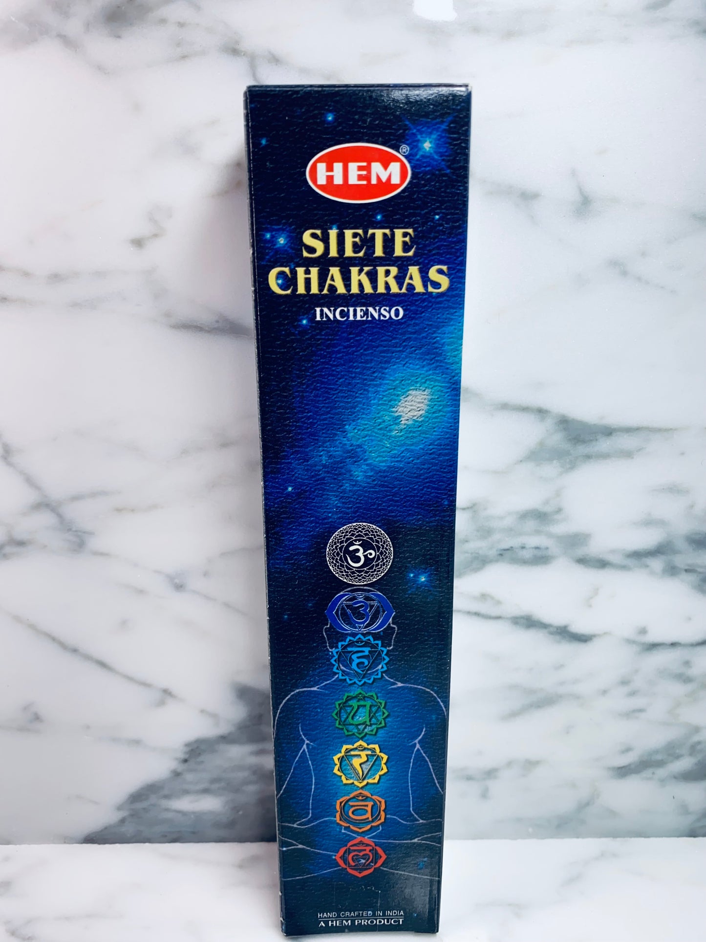 Seven Chakras Incense Sticks/Siete Chakras Incienso