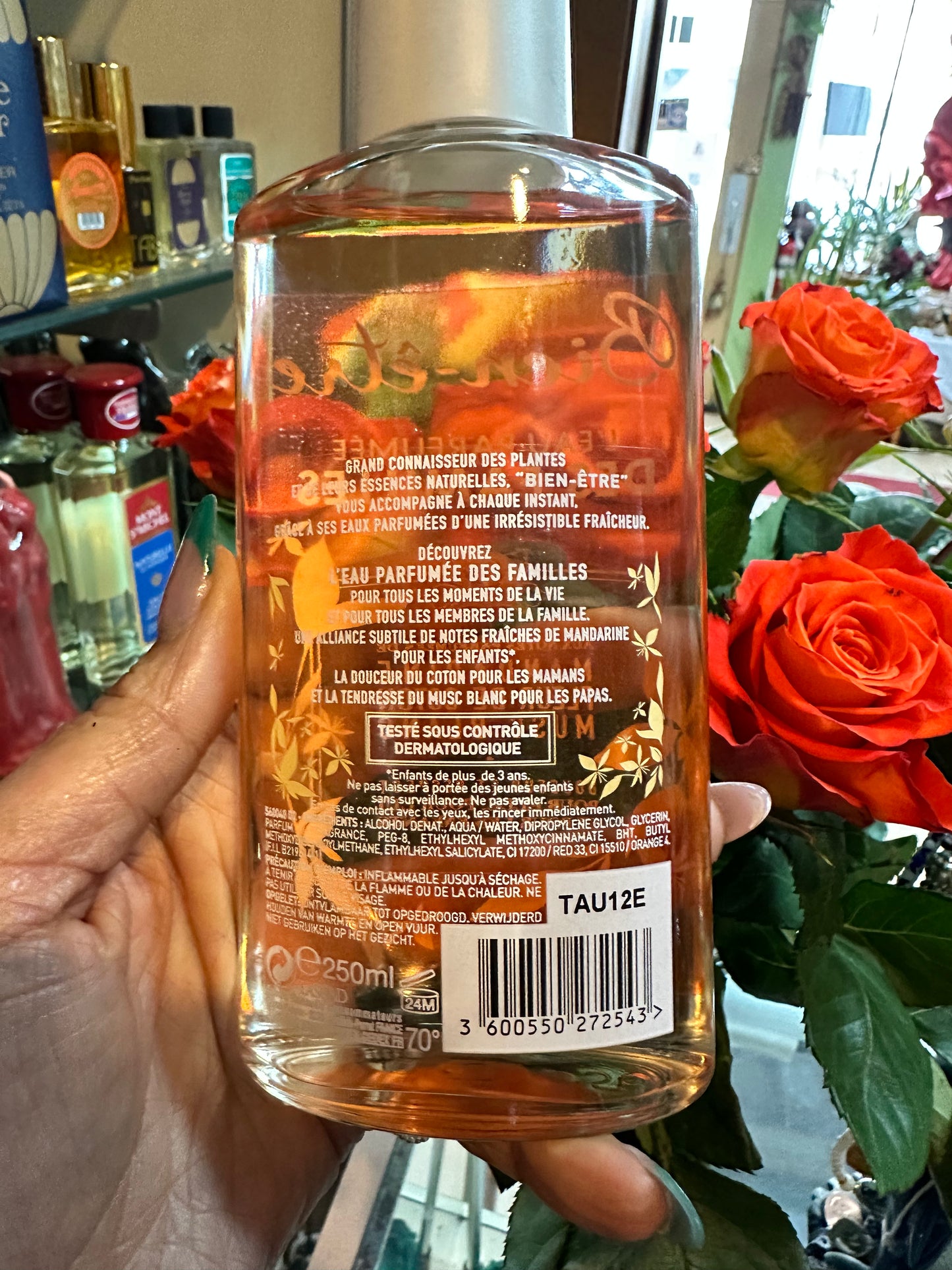 Bien-Être L'Eau Perfume Des Familles Mandarine 250 Ml