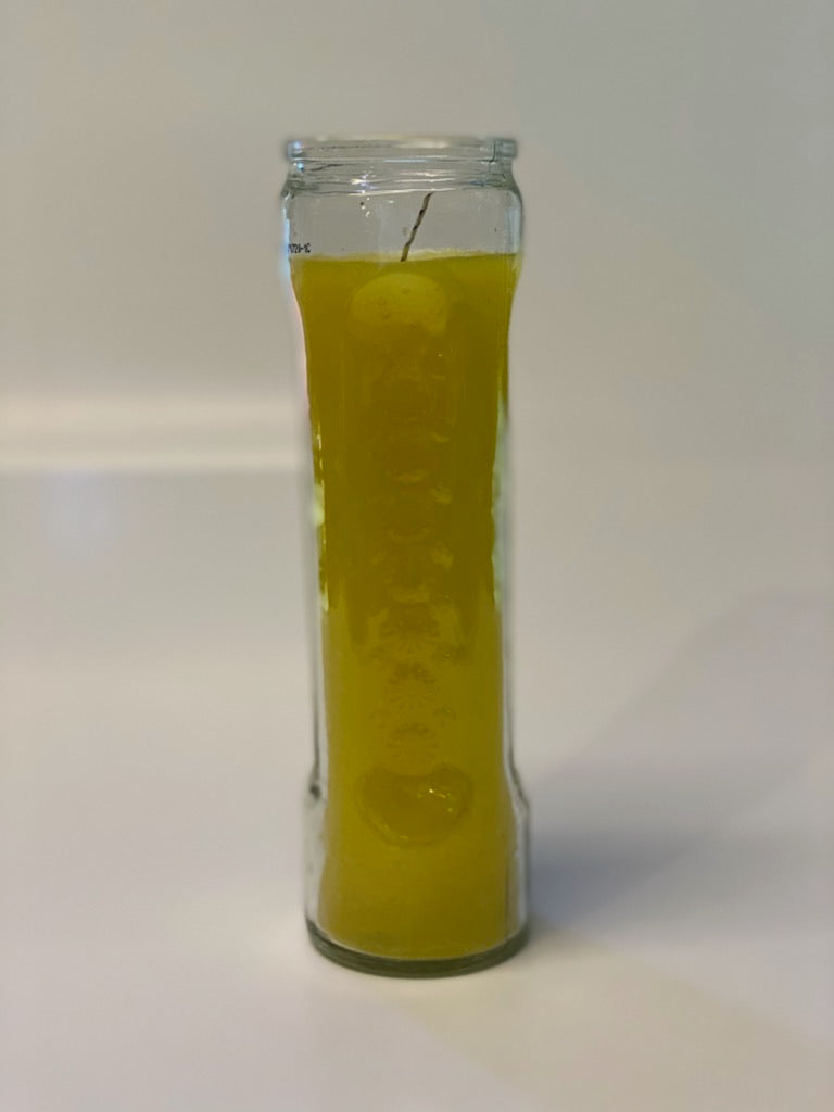 Plain 7 Day Yellow Candle