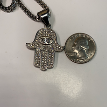 Load image into Gallery viewer, Stainless steel Hamsa Hand 14”
