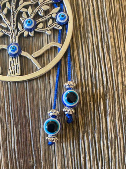 Tree of Life Evil Eye Keychain