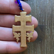 Load image into Gallery viewer, Caravacas Cross Glass Rosary Beads
