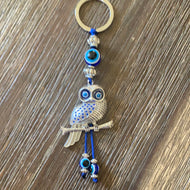 Owl Evil Eye keychain