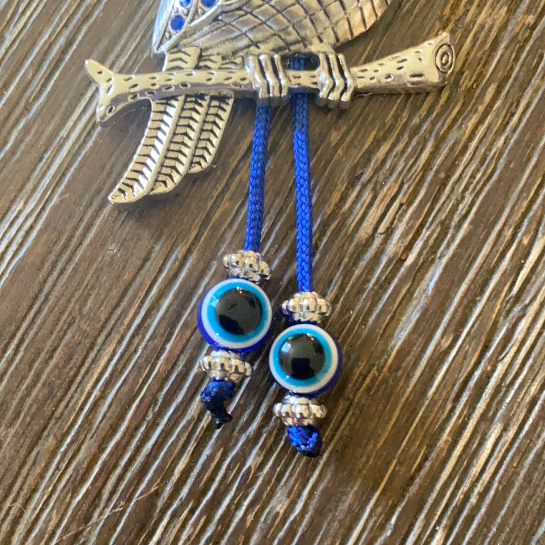 Owl Evil Eye keychain