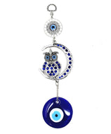 OWL Crescent Moon W/Evil Eye Wall Hanging