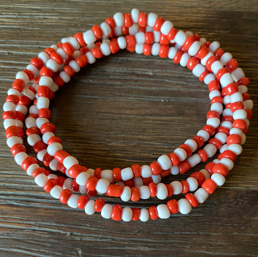 Saint Barbara Beads Set/Santa Barbara Collar y Pulsera
