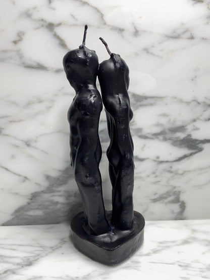 Back to Back Separation Black Candle