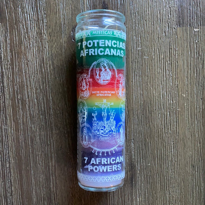7 African Powers 7 Day 7 Colors Candle