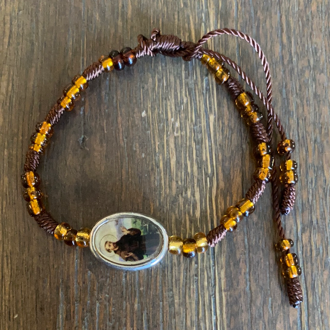 Saint Francis Brown Bracelet