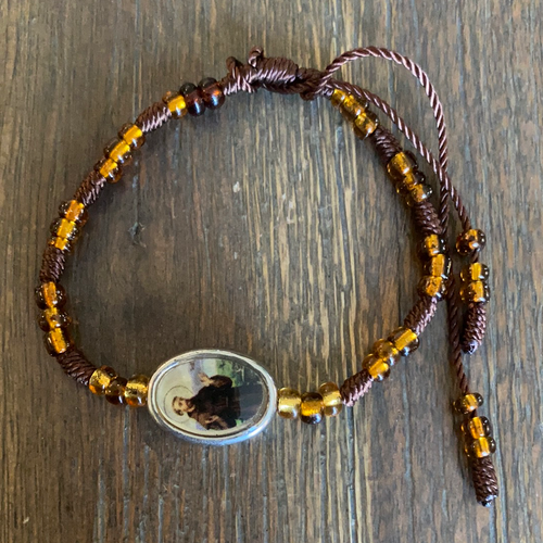 Saint Francis Brown Bracelet