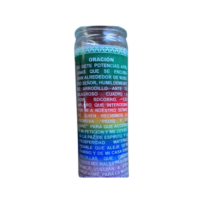 7 African Powers 7 Day 7 Colors Candle