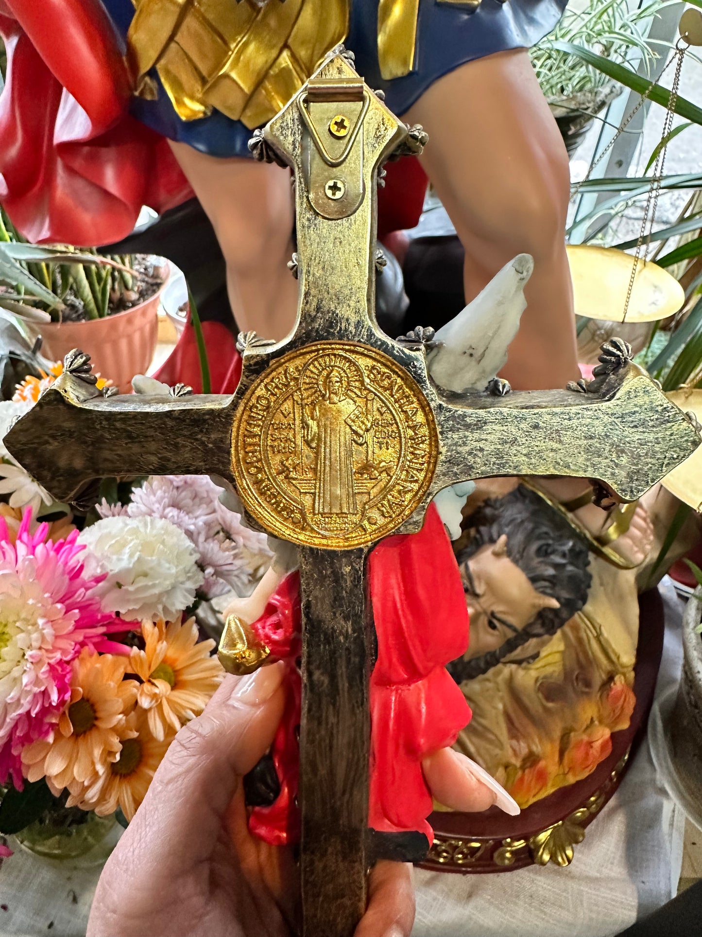 Saint Michael 12” Wall Cross Statue
