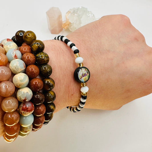 San Elias Black And White Bracelet
