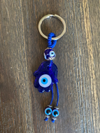 Hamsa Hand Evil Eye Keychain