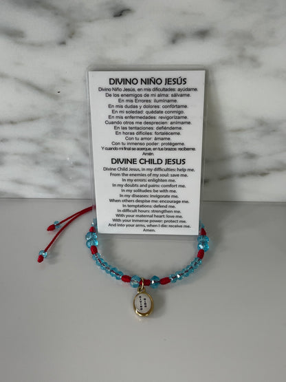 Divino Niño Jesús Blue Bracelet