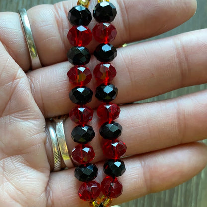 Guadalupe Glass Beads Rosary