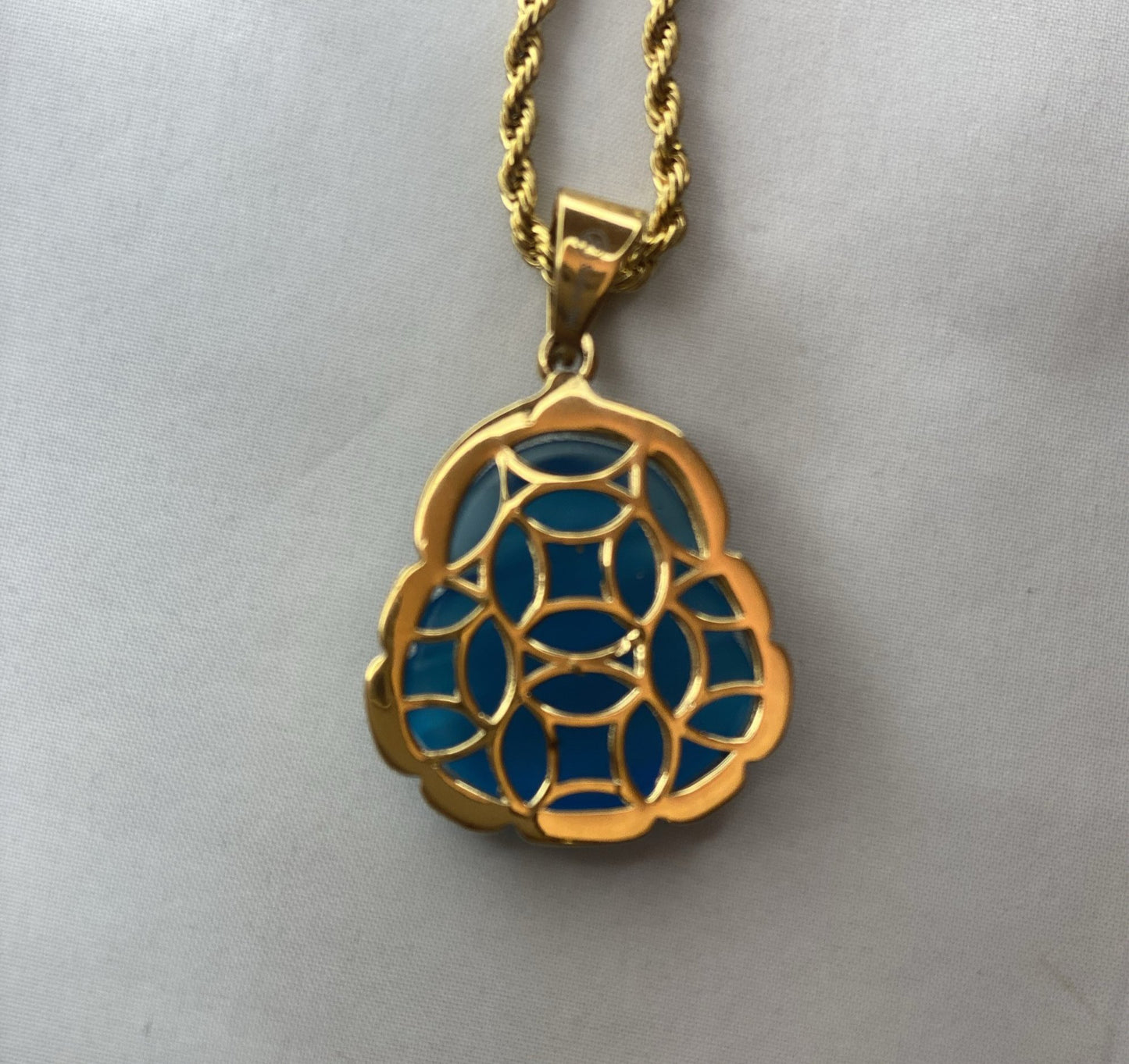 Premium Blue Buddha Necklace