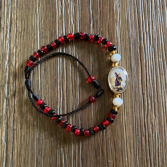 San Elias Black And Red Bracelet