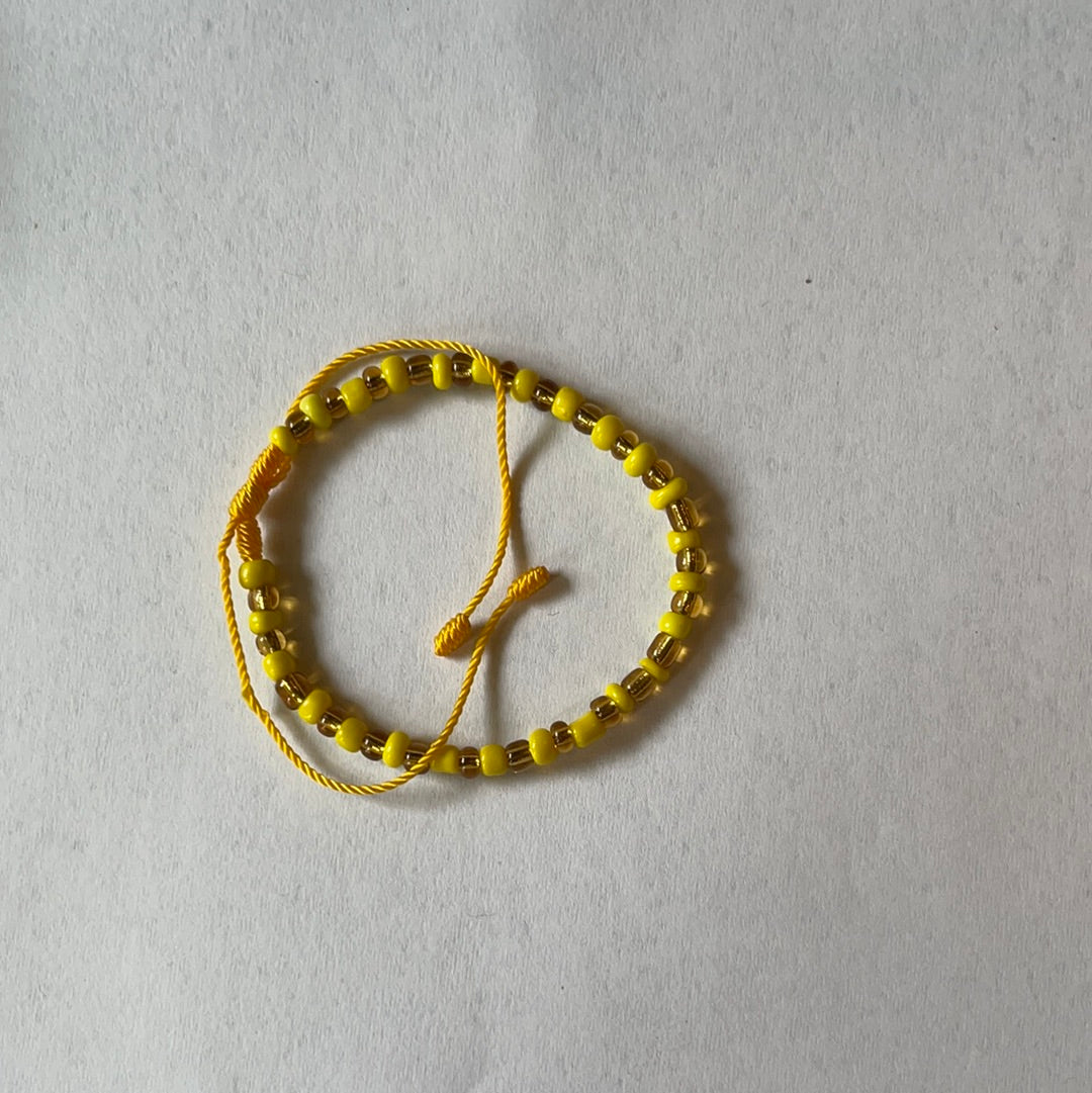 Yellow Beads Bracelet