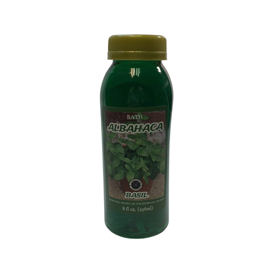 Basil Bath Wash/Albahaca Baño & Despojo 8 OZ.