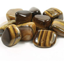 Load image into Gallery viewer, Tiger’s Eye Tumbled Stone (Genuine Polished Gemstone)
