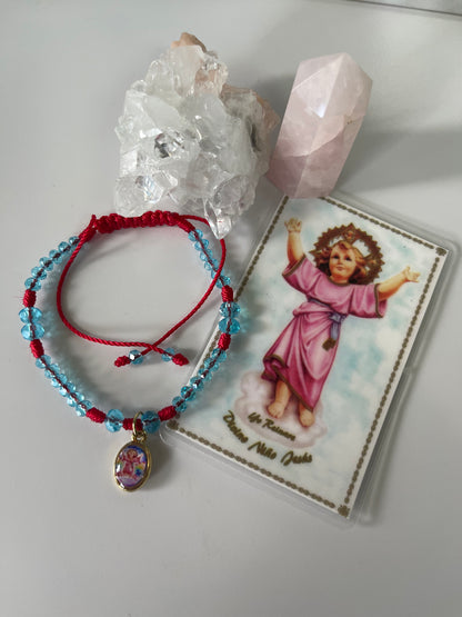 Divino Niño Jesús Blue Bracelet